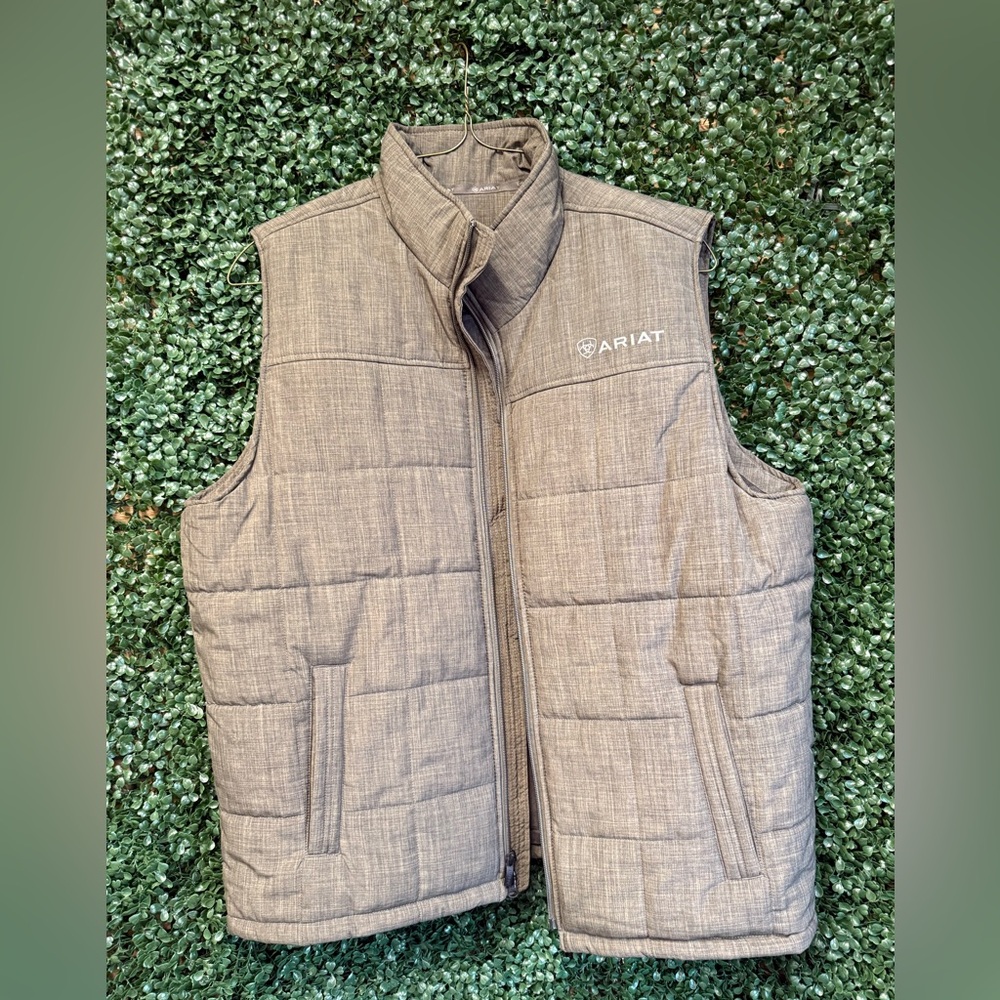 Ariat Tan Quilted Vest XL Tall